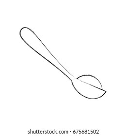 spoon with sugar powder