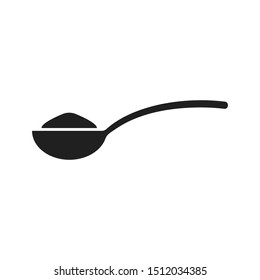 Spoon With Sugar, Salt, Flour Or Other Ingredient Icon