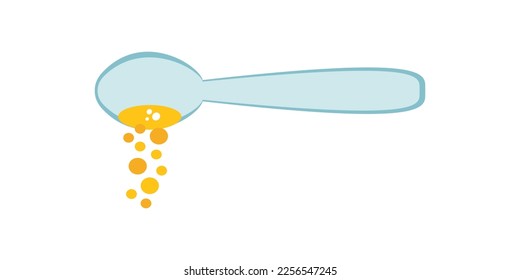 Spoon with sugar, salt, flour or other ingredient icon