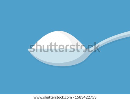 Spoon with sugar, salt, flour or other ingredient icon