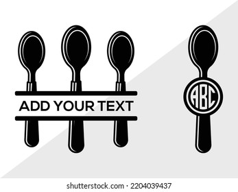 SVG-Printable Vektorgrafik von Spoon