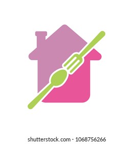spoon symbol. fork icon. restaurant logo. vector eps 10.
