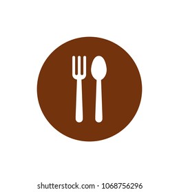 spoon symbol. fork icon. restaurant logo. vector eps 10.