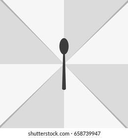Spoon symbol sign.