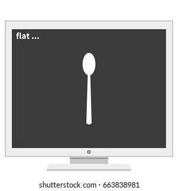 Spoon symbol sign.