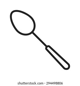 Spoon, tea spoon, kitchenware icon vector image. Can also be used for eatables, food and drinks. Suitable for use on web apps, mobile apps and print media