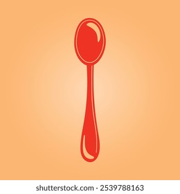 Spoon trendy artwork perfect abstract vector illustration colorful applicable design.eps