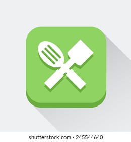 Spoon and turner icon great for any use. Vector EPS10.