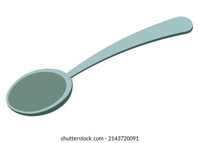 spoon utensil icon isolated isometric