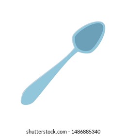 spoon utensil on white background