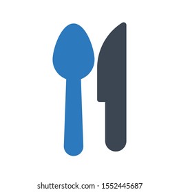 spoon vector colour glyph icon
