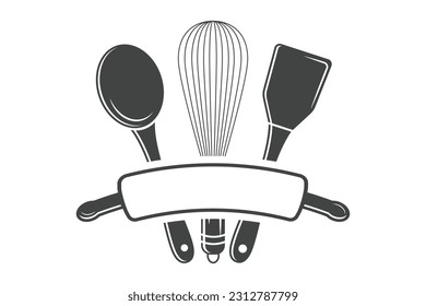 Vector de Cuchara, Cuchara de Cocina, Equipo de Restaurante, Equipo de Cocina, Imágenes prediseñadas, Vector Utensil, Silhouette, Fork SVG, Silhouette de horquilla de cocina, ilustración
