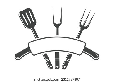 Spoon Vector, Cooking Spoon, Restaurant Equipment, Cooking Equipment, Clip Art, Utensil vector, Silhouette, Fork SVG, Cooking Fork Silhouette, illustration
