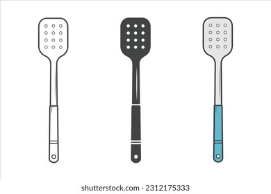 Spoon Vector, Cooking Spoon Silhouette, Restaurant Equipment, Cooking Equipment, Clip Art, Utensil, Silhouette, Spoon illustration
