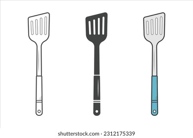 Spoon Vector, Cooking Spoon Silhouette, Restaurant Equipment, Cooking Equipment, Clip Art, Utensil, Silhouette, Spoon illustration
 svg