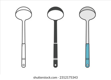 Vector de Cuchara, Silhouette de Cuchara de Cocina, Equipo de Restaurante, Equipo de Cocina, Imágenes Prediseñadas, Utensil, Silhouette, ilustración de Cuchara
