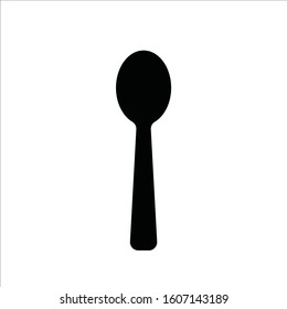 Spoon vector icon. Spoon flat sign design. Spoon symbol pictogram