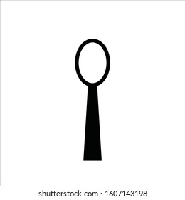 Spoon vector icon. Spoon flat sign design. Spoon symbol pictogram