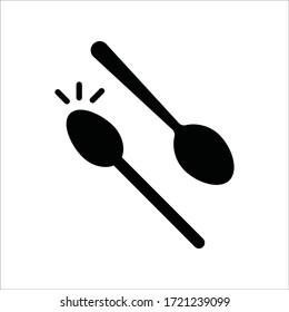 Spoon vector icon. Spoon flat sign design. Spoon symbol pictogram