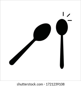 Spoon vector icon. Spoon flat sign design. Spoon symbol pictogram