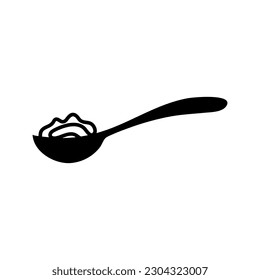 Spoon vector icon illustration on white background..eps