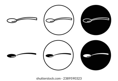 Spoon vector icon illustration set