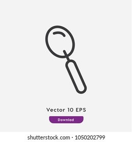 Spoon vector icon. Kitchen symbol. Best modern flat pictogram illustration for web and mobile apps design.