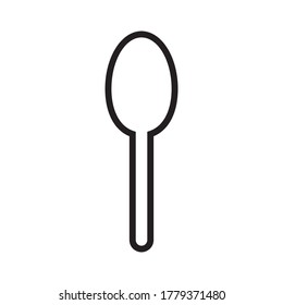 spoon vector icon logo design