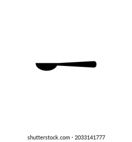 icono del vector de cuchara sobre fondo blanco