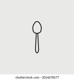 spoon vector icon restaurant food eating utensil kitchen