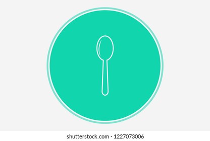 Spoon vector icon sign symbol