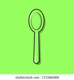 
spoon vector illustration. flat icon