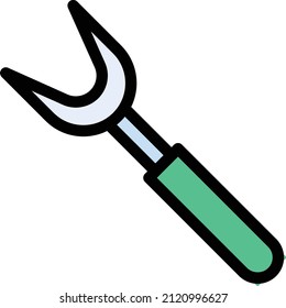 spoon Vector illustration on a transparent background. Premium quality symbols. Stroke vector icon for concept and graphic design.