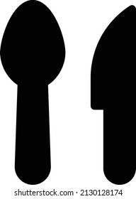 spoon Vector illustration on a transparent background. Premium quality symbols. Glyphs  vector icon for concept and graphic design.