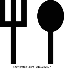 Löffel, Vektorgrafik auf transparentem Hintergrund. Hochwertige Symbole. Glyphen Vektorsymbole für Konzept und Grafikdesign. 
