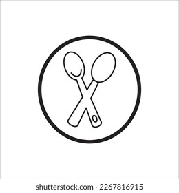 spoon vector line new icon