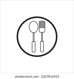 spoon vector line new icon