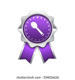 Spoon Violet Vector Icon Design