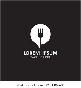 vector de logotipo de icono de cuchara, horquilla y cuchillo
