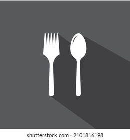 spoon,fork,and knife icon logo vector