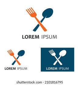 vector de logotipo de icono de cuchara, horquilla y cuchillo