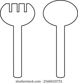 Spoons and forks are eating utensils used in many cultures to scoop, pierce, and lift food.