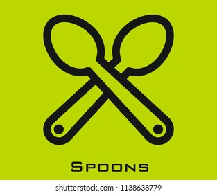 Spoons icon signs