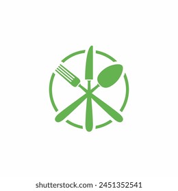 spoons knife logo simple clean and elegance