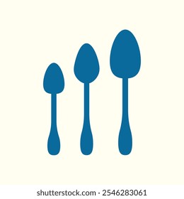 Spoons trendy artwork stunning abstract vector illustration colorful applied design.eps