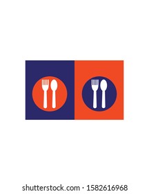 Spoons vector graphic Trending color design.