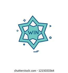 Sporrts and games icon design vector