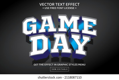 Sport 3D editable text effect template