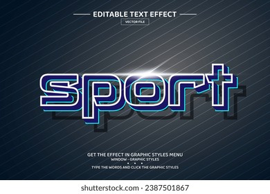 Plantilla de efecto de texto editable 3D