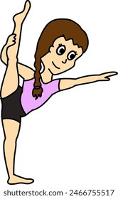 Sport _ young flexible gymnastic girl 